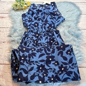 NWT WHO WHAT WEAR Seaside Floral Cut Out Dress sz S